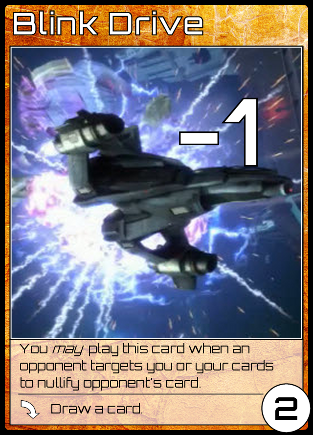 -1, 2ER, You may play this card when an opponent targets you or your cards to nullify opponent's card, played: draw a card.