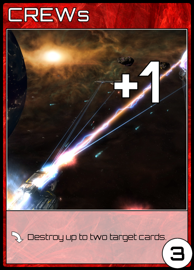 3ER, +1, played: Destroy up to two target cards.